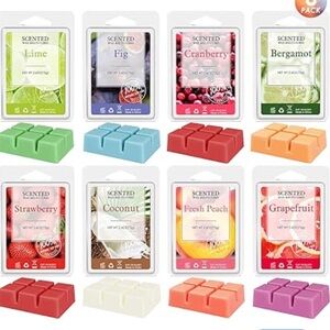 Wax Melts Scented Soy Wax Cubes , 8 Pack Fruit Scented Wax Melts Gift Set New
